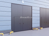 Промышленные распашные ворота Doorhan с сэндвич-панелью 3000x2300